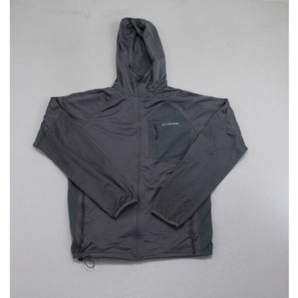 Columbia Men Gray Hoodie Sweater Long Sleeve Full Zip Size Meduim - Picture 1 of 7